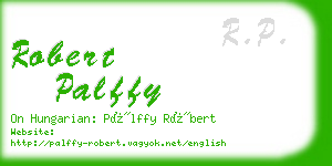 robert palffy business card